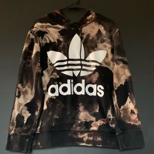 Acid washed Adidas hoodie